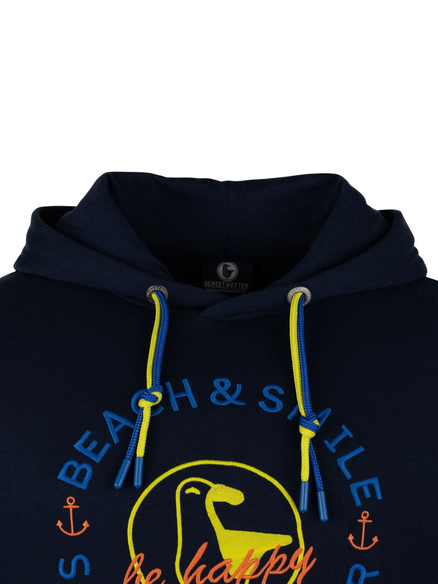 SCHIETWETTER Herren Kapuzenpullover Haifisch Klaus, Hoodie, Sweater, Longsleeve mit Kapuze, Print