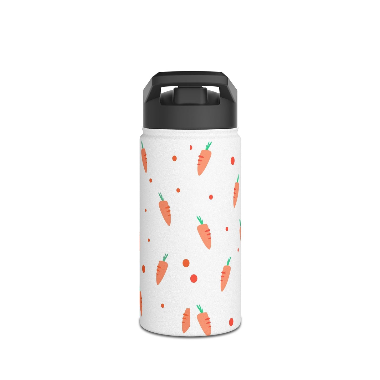 Pandarino Kinder-Wasserflasche aus Edelstahl mit Strohhalm, Hase, 355 ml, Thermosflasche, isolierte Wasserflaschen für Jungen, Mädchen