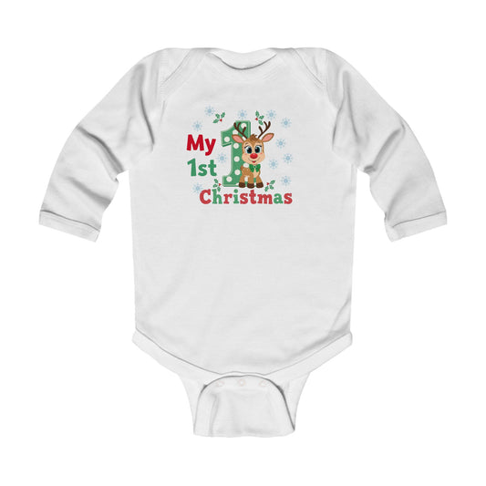 Pandarino My 1st Christmas Baby Bodysuit - Cute Holiday Outfit for Infants, Newborn Christmas Gift