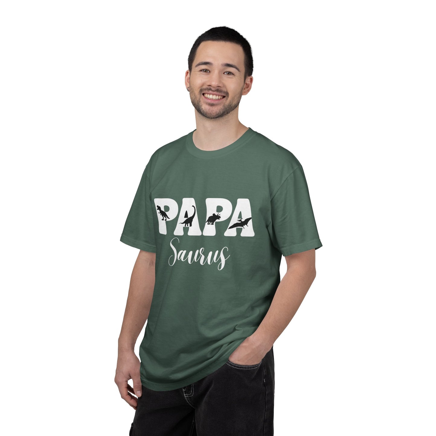 Papa Saurus T-Shirt – Lustiges Dinosaurier Papa Shirt | Geschenk für Papa | Papasaurus T-Shirt | Geburtsgeschenk für werdende Väter | Kult Daddy Design