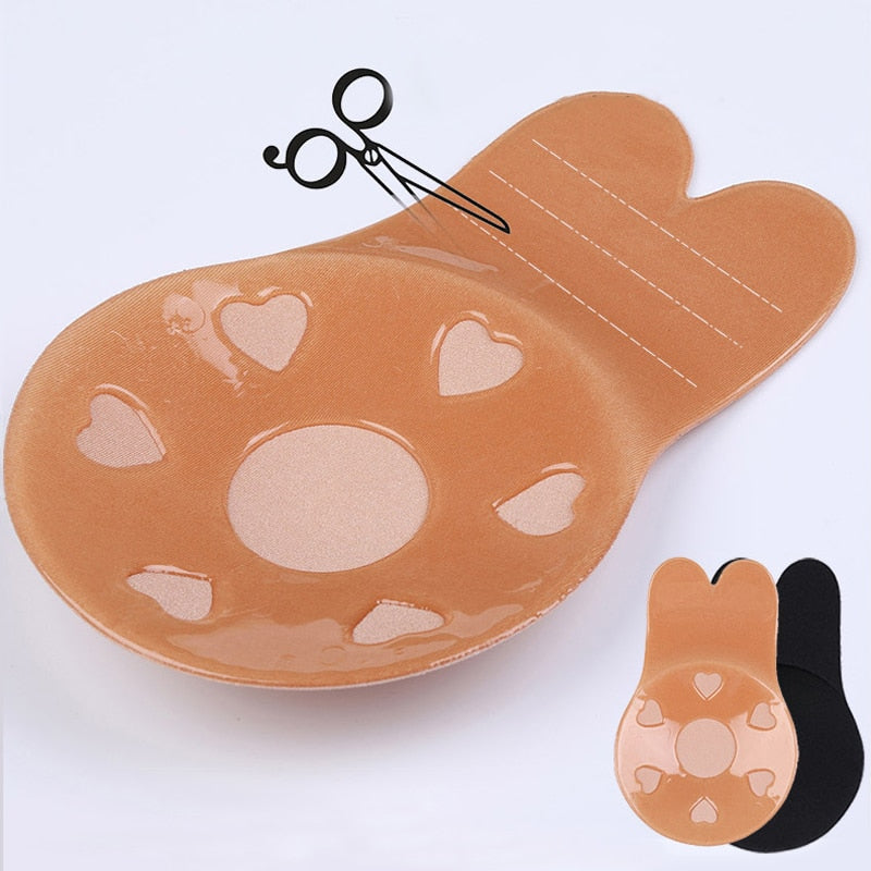 LiftNest Push-up Klebe Pads Unsichtbare Silikon Push-Up-BH: Wiederverwendbare Brustlift-Unterwäsche & Nippelabdeckungen für perfekten Halt und Komfort