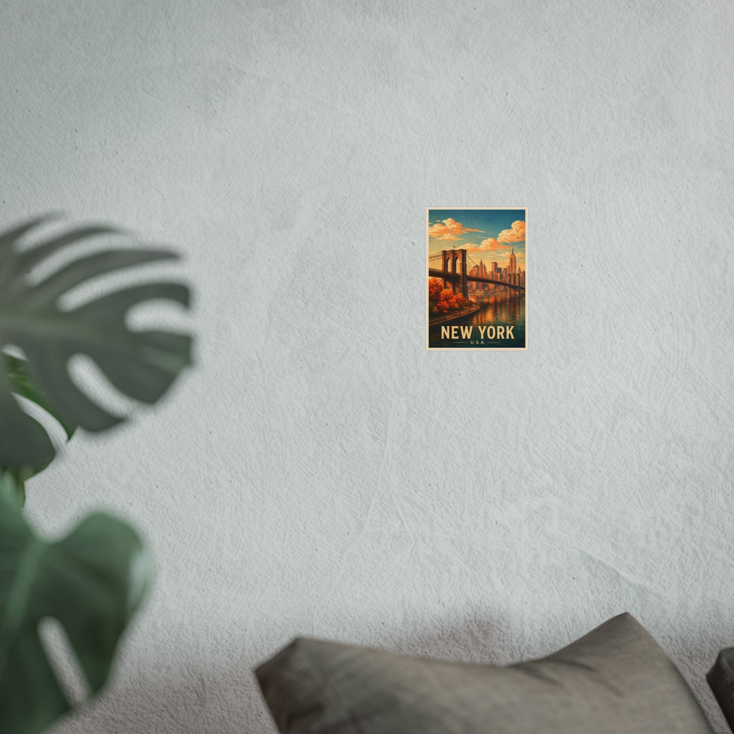 New York Poster without frame Brooklyn Bridge NYC Skyline Wall Art City Print USA Decor