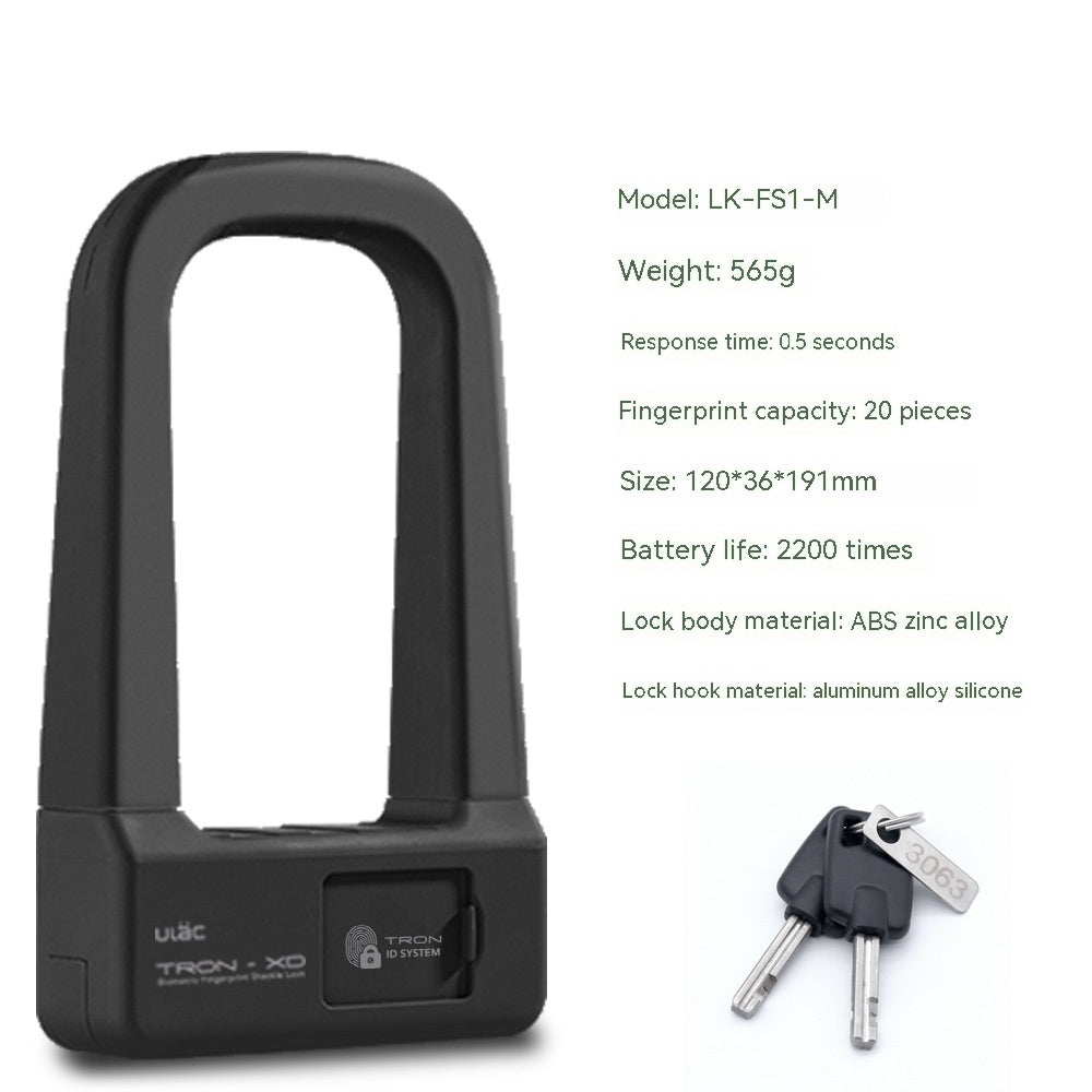 Fingerprint Alarm Lock U-Shaped: Ultimativer Schutz für Ihr Fahrrad und Motorrad