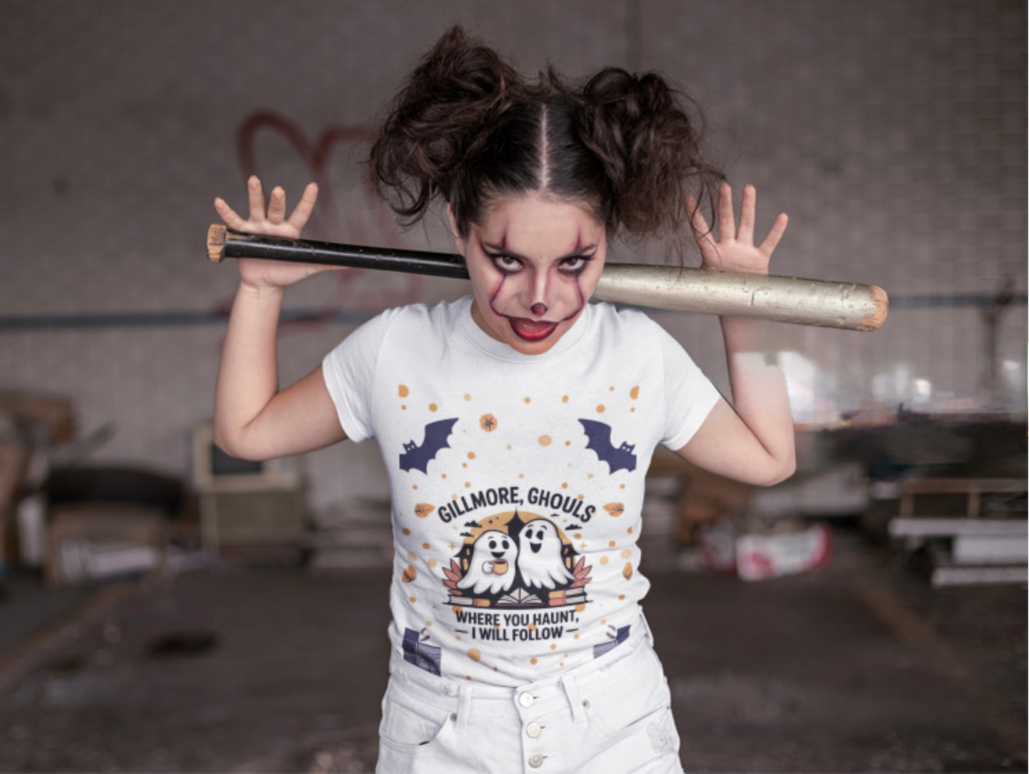 Pandarino Geisterhafte Freundschaft Halloween T-Shirt, Gilmore Ghouls Shirt, Halloween Geschenke, Geister Parodie Halloween T-Shirt