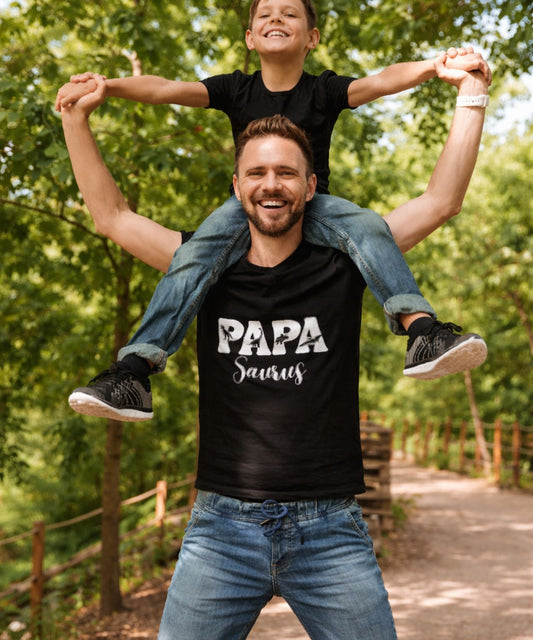 Papa Saurus T-Shirt – Lustiges Dinosaurier Papa Shirt | Geschenk für Papa | Papasaurus T-Shirt | Geburtsgeschenk für werdende Väter | Kult Daddy Design