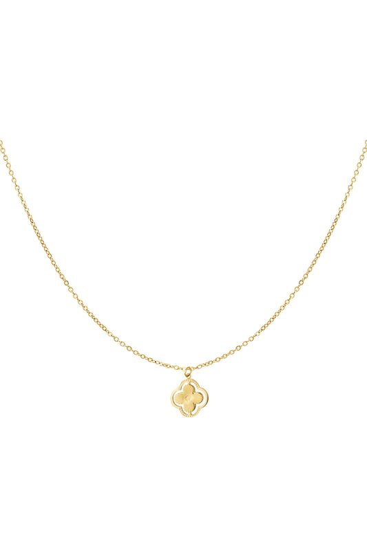 double clover necklace