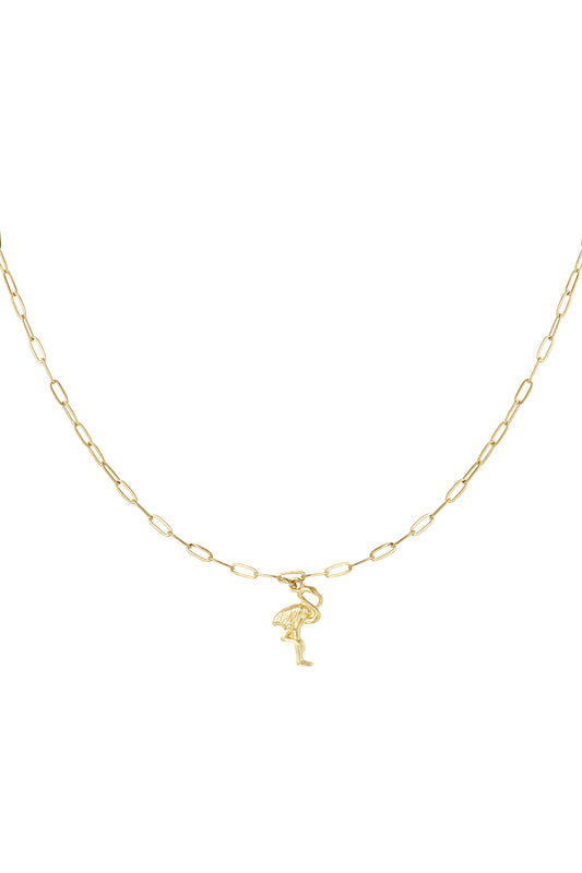 flamingo chain necklace