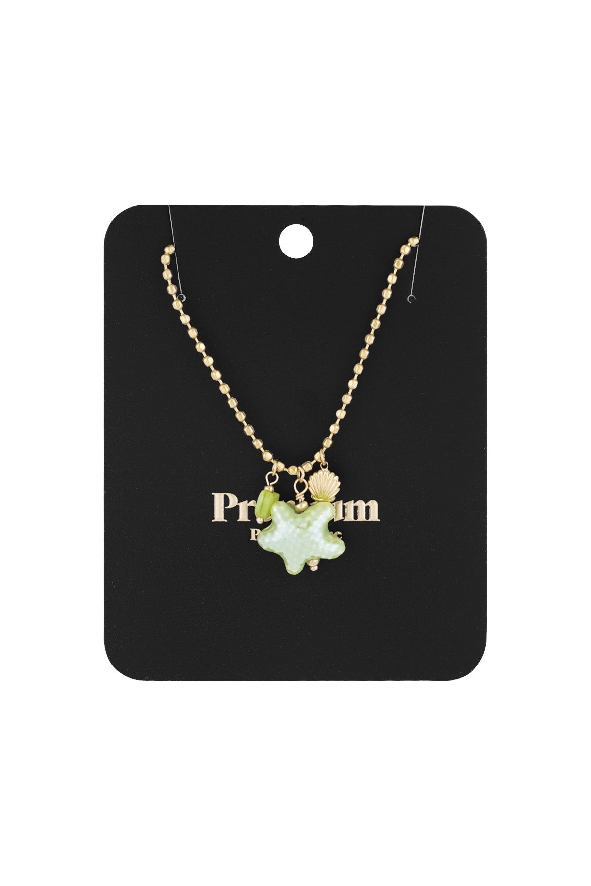 beachside necklace - green &