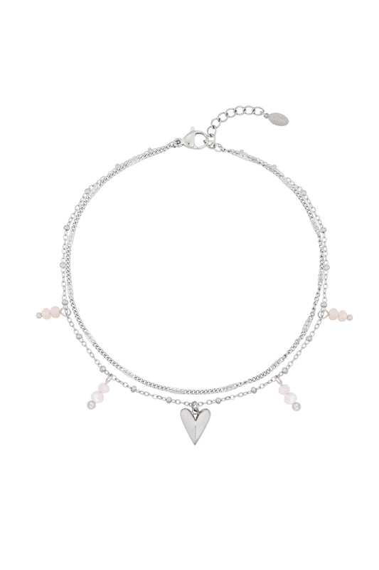 double love ankle bracelet
