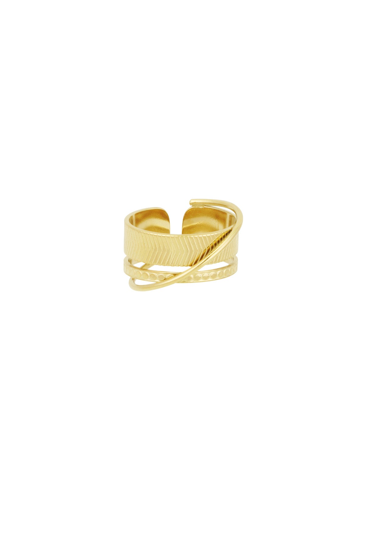 stacked treasures ring