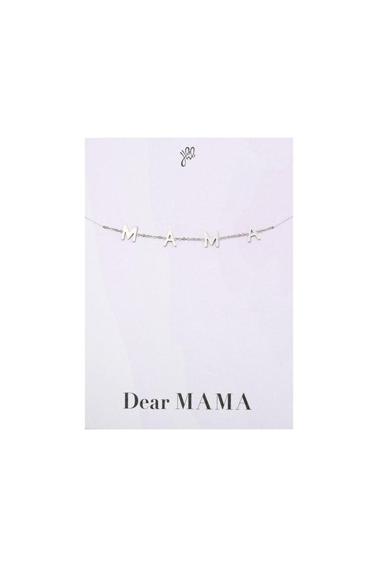 Bracelet Dear Mama Silver Color Stainless Steel