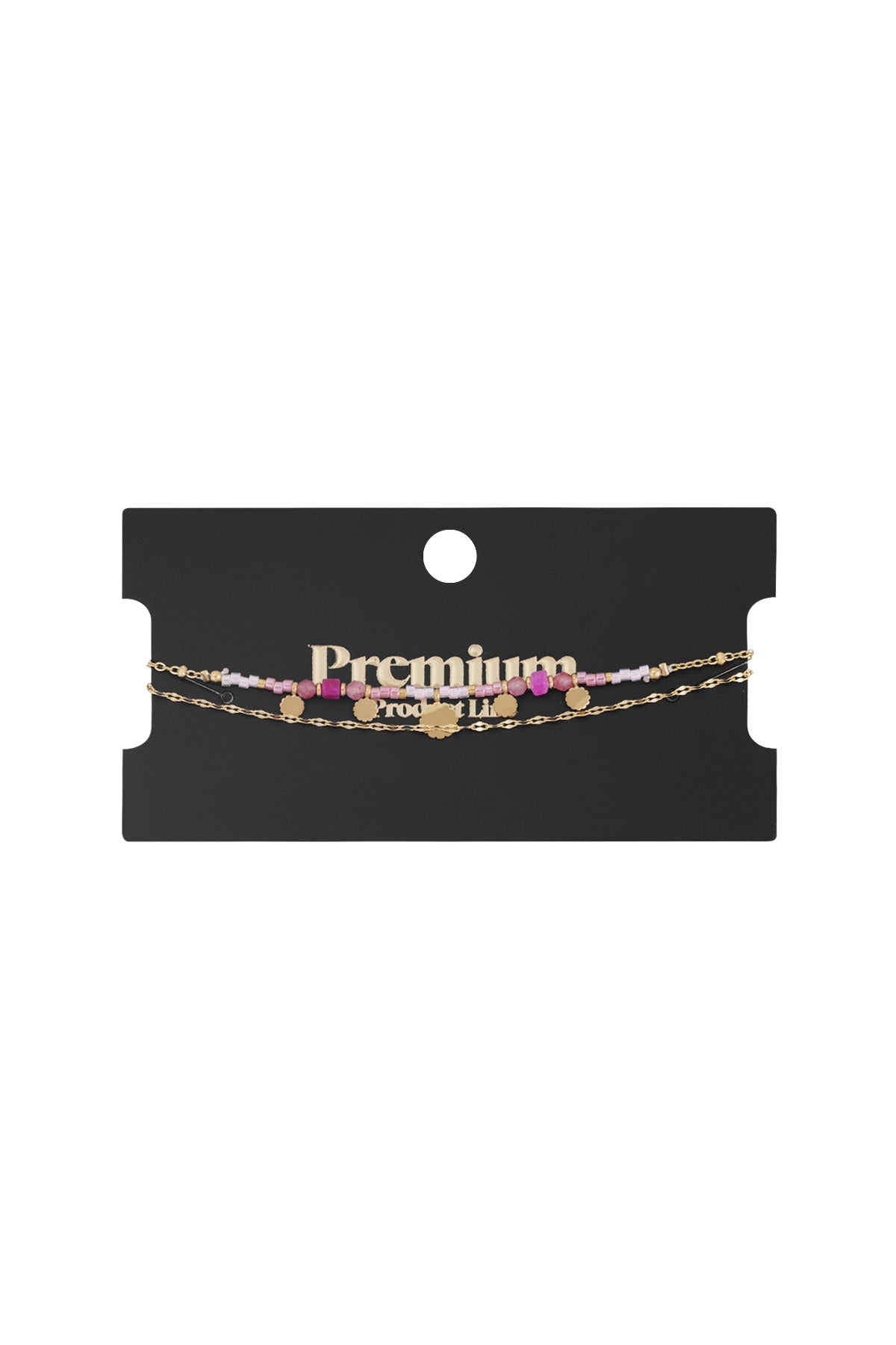 bracelet pink charms