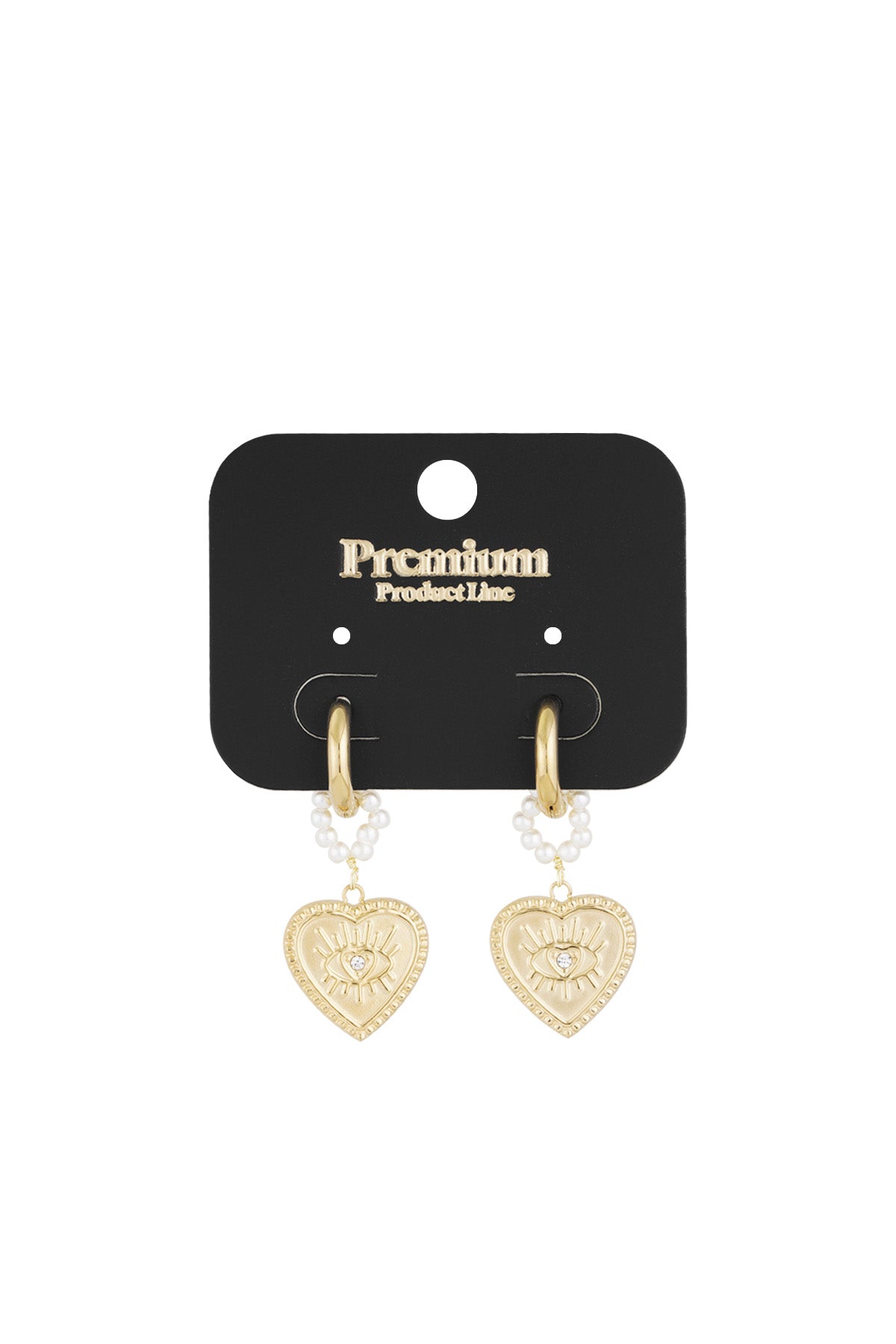 charming heart earrings