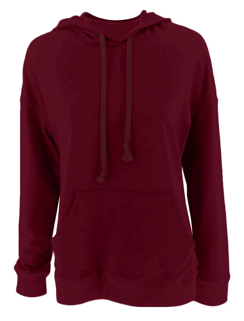Hoodie Damen Kapuzenpullover Baumwolle Pullover Herbst Langarm Sweatshirt Casual Hoody mit Kapuze Leichter Pulli Oberteile