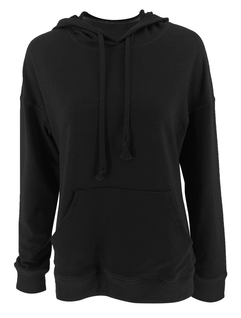 Hoodie Damen Kapuzenpullover Baumwolle Pullover Herbst Langarm Sweatshirt Casual Hoody mit Kapuze Leichter Pulli Oberteile