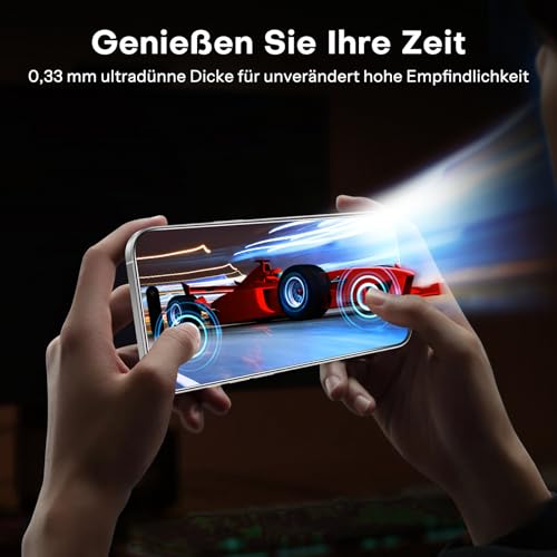 SPARIN für iPhone 17 Pro 6.3 Zoll 2025 Panzer Schutz Glas, 3 Stück Schutzfolie und 3 Stück Kameraschutz mit Montage Rahmen, 9H Härte, Anti-Bläschen,HD-Klar