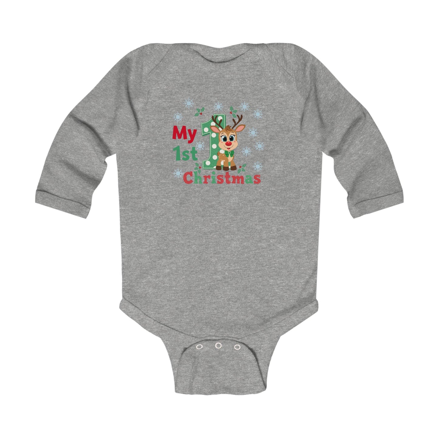 Pandarino My 1st Christmas Baby Bodysuit - Cute Holiday Outfit for Infants, Newborn Christmas Gift
