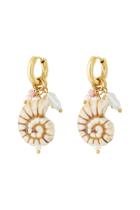 Crazy shell earrings