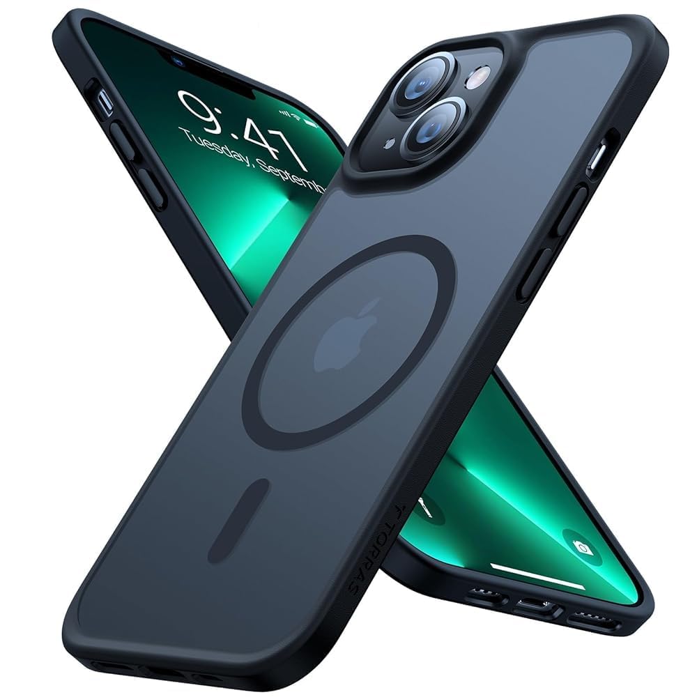 TORRAS Guardian-Mag für iPhone 17 Pro Hülle für MagSafe (Zertifizierte Militärschutz und Magnetkraft) Handyhülle iPhone 17 Pro Case Extrem Haltbarkeit Hülle Stoßfest Kratzfest Cover, Matt Blau