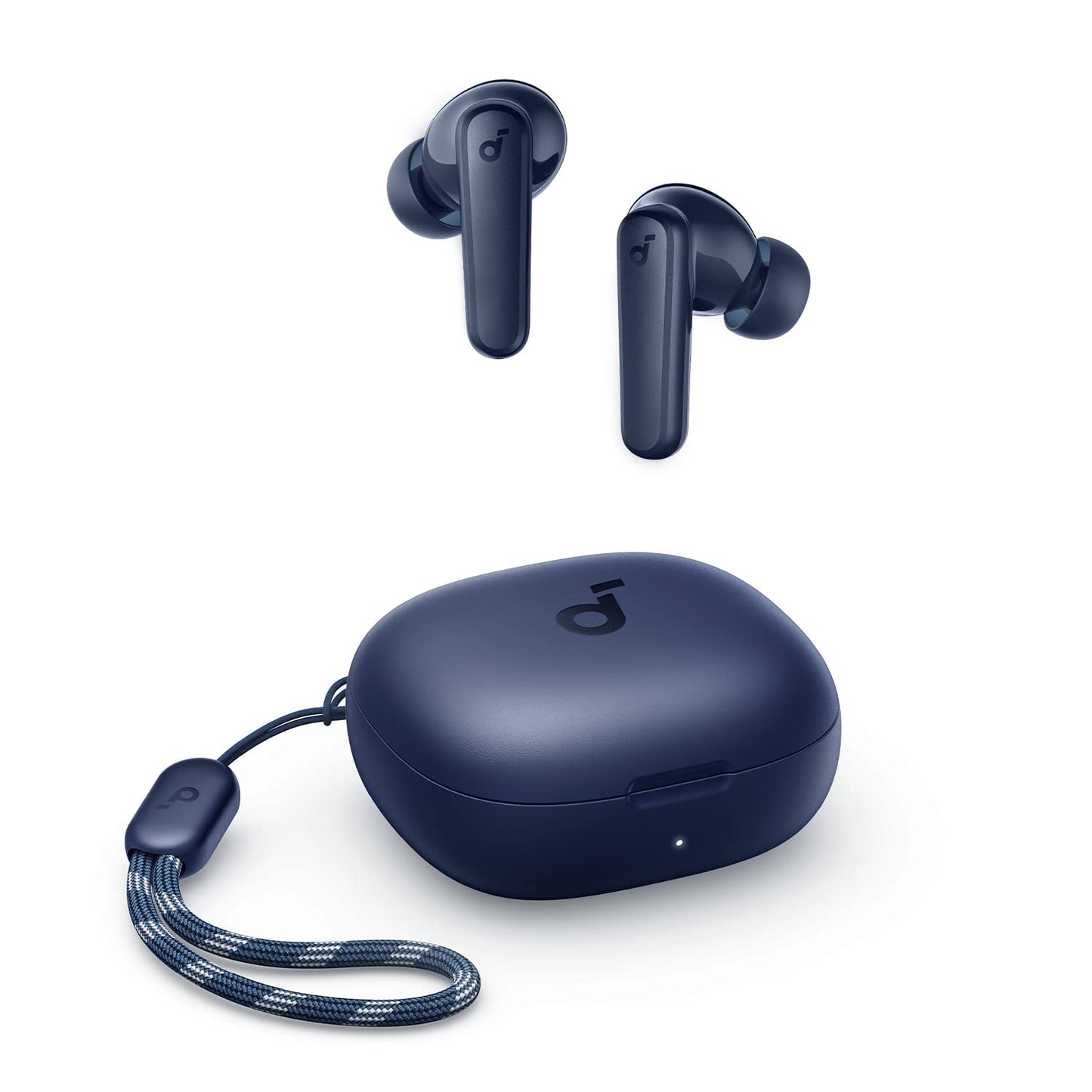 soundcore by Anker P20i Wireless Bluetooth Headphones In-Ear, 10 mm Driver, Bluetooth 5.3, Adjustable EQ, 30 Hours Playtime, IPX5 Waterproof, 2 Micros with AI, Single Use (Black)