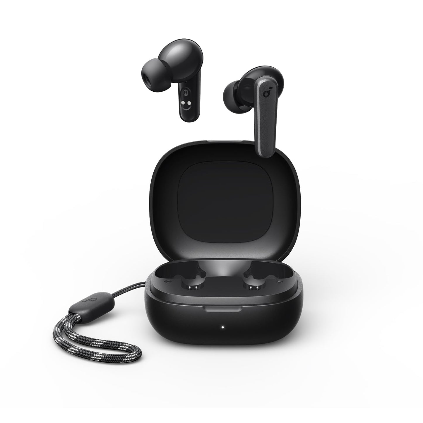 soundcore by Anker P20i Wireless Bluetooth Headphones In-Ear, 10 mm Driver, Bluetooth 5.3, Adjustable EQ, 30 Hours Playtime, IPX5 Waterproof, 2 Micros with AI, Single Use (Black)