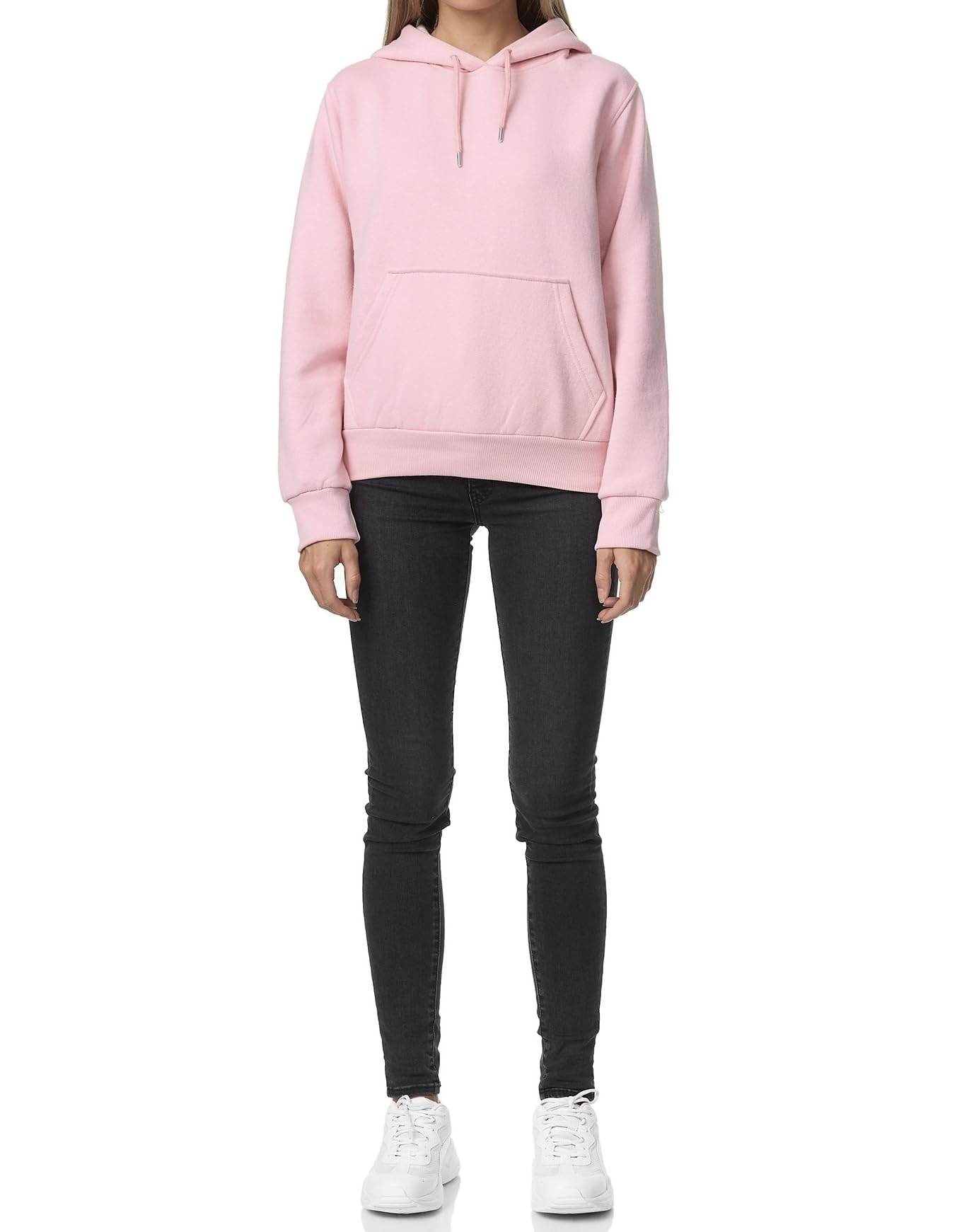 Smith & Solo Hoodie Damen – Kapuzenpullover Frauen Baumwolle Long, mit Kapuze Pullover Sweatshirt Rundhals, Slim Fit Freizeit Sport Langarmshirt, Hoodies Training - Pulli Streetwear
