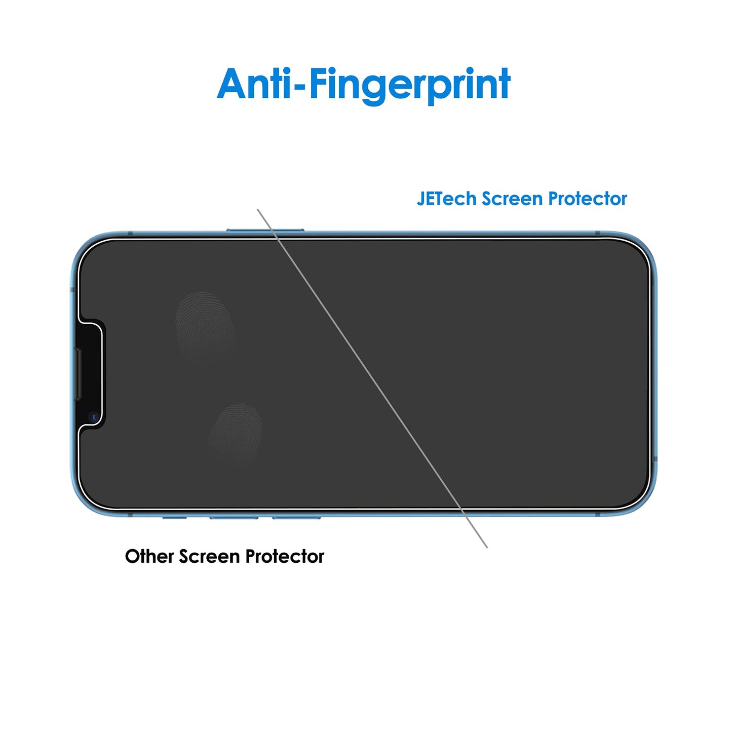 JETech Screen Protector for iPhone 12/12 Pro 6.1 Inch, Tempered Glass Screen Protector, Pack of 3