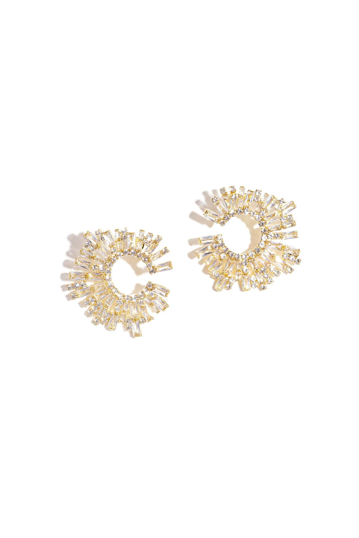 Copper Stud Earrings Geometric Elegant Christmas Luxurious Series Women's jewelry