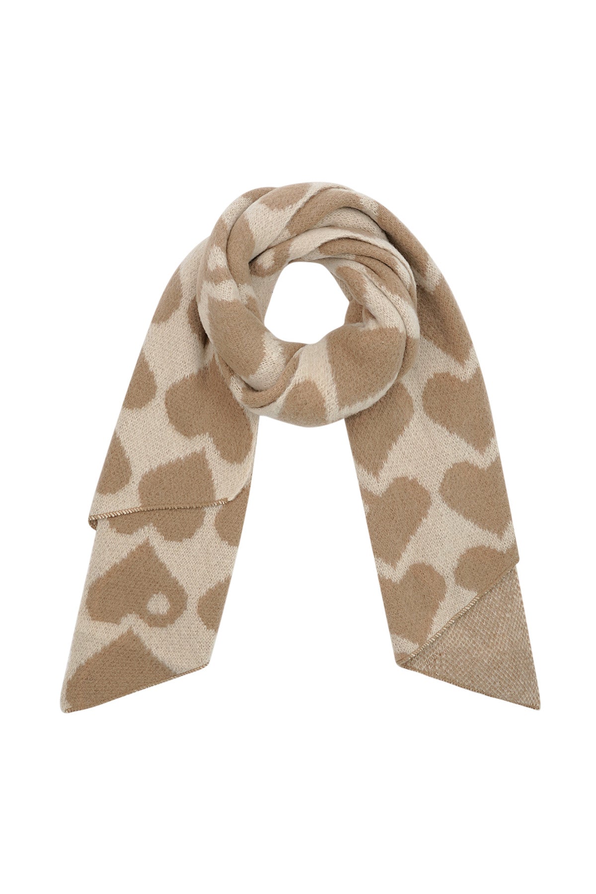 Hearts winter scarf