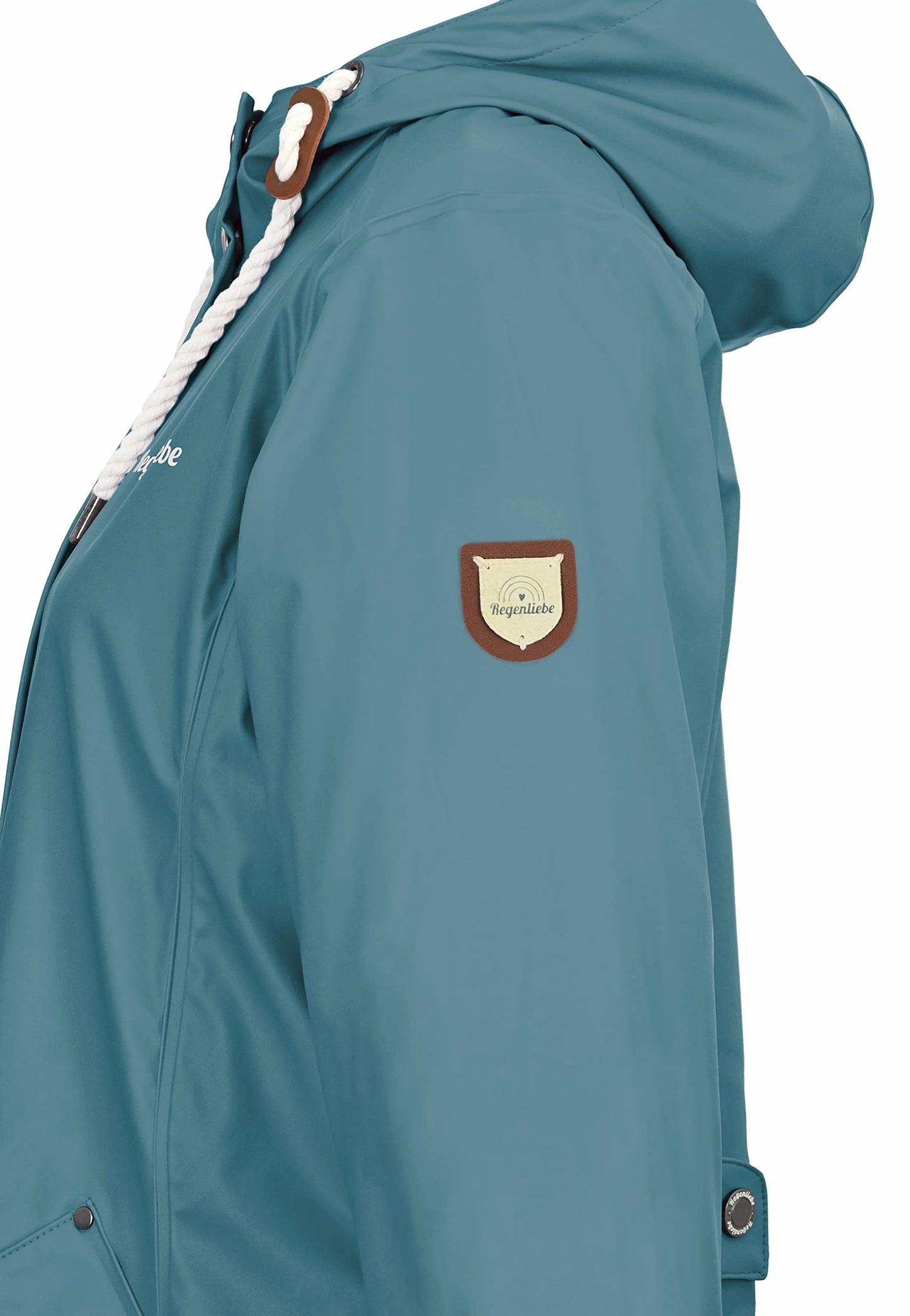 Regenliebe Damen Regenmantel wasserdicht Friesennerz mit Teddyfleece gefüttert