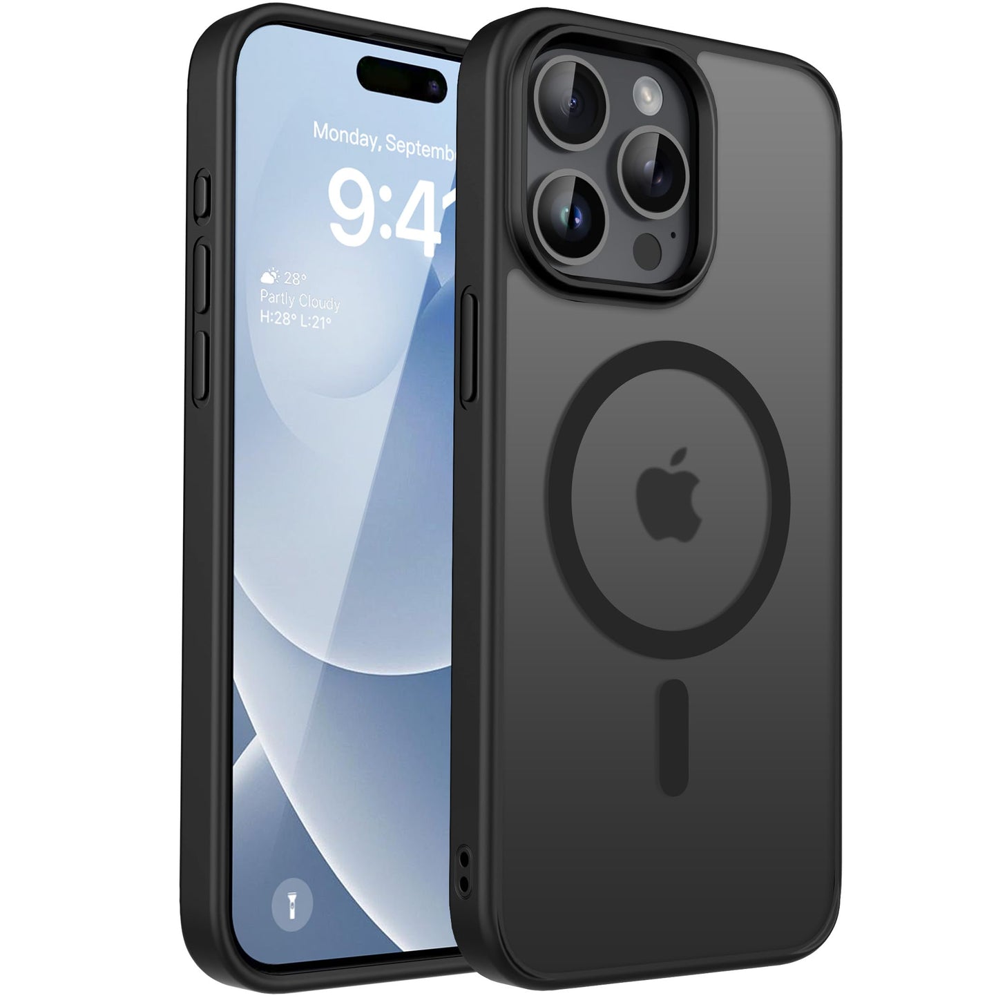 CACOE für iPhone 17 Hülle Kameraschutzend, Kompatibel mit MagSafe, Stoßfest Kratzfest Magnetisch Rückseite Handyhülle für iPhone 17 Case Transluzente