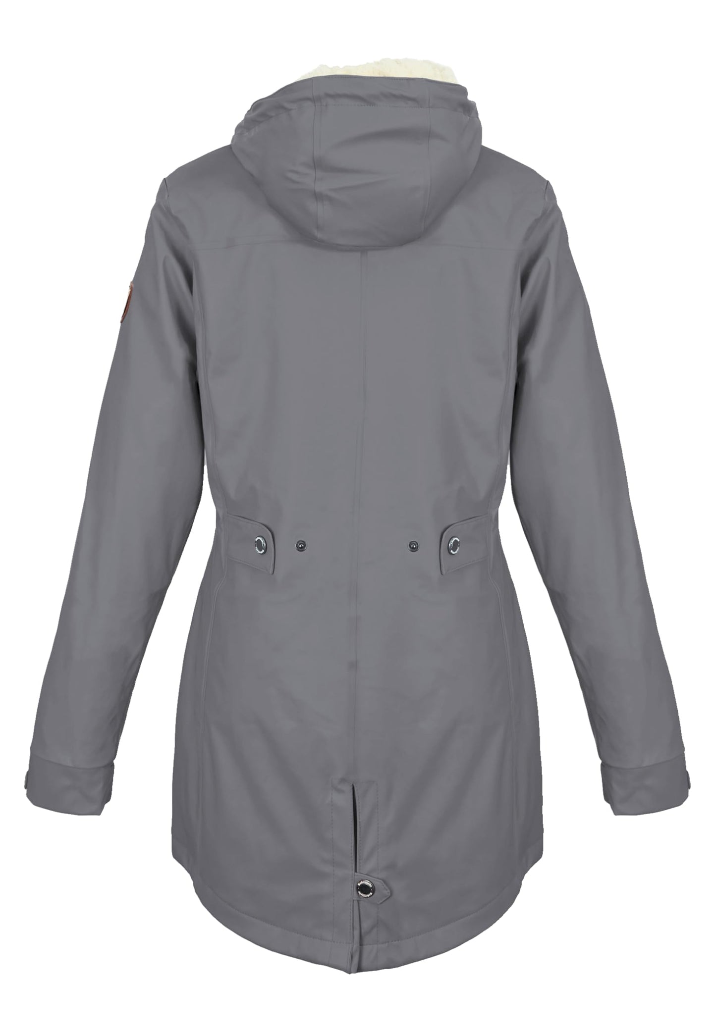 Regenliebe Damen Regenmantel wasserdicht Friesennerz mit Teddyfleece gefüttert