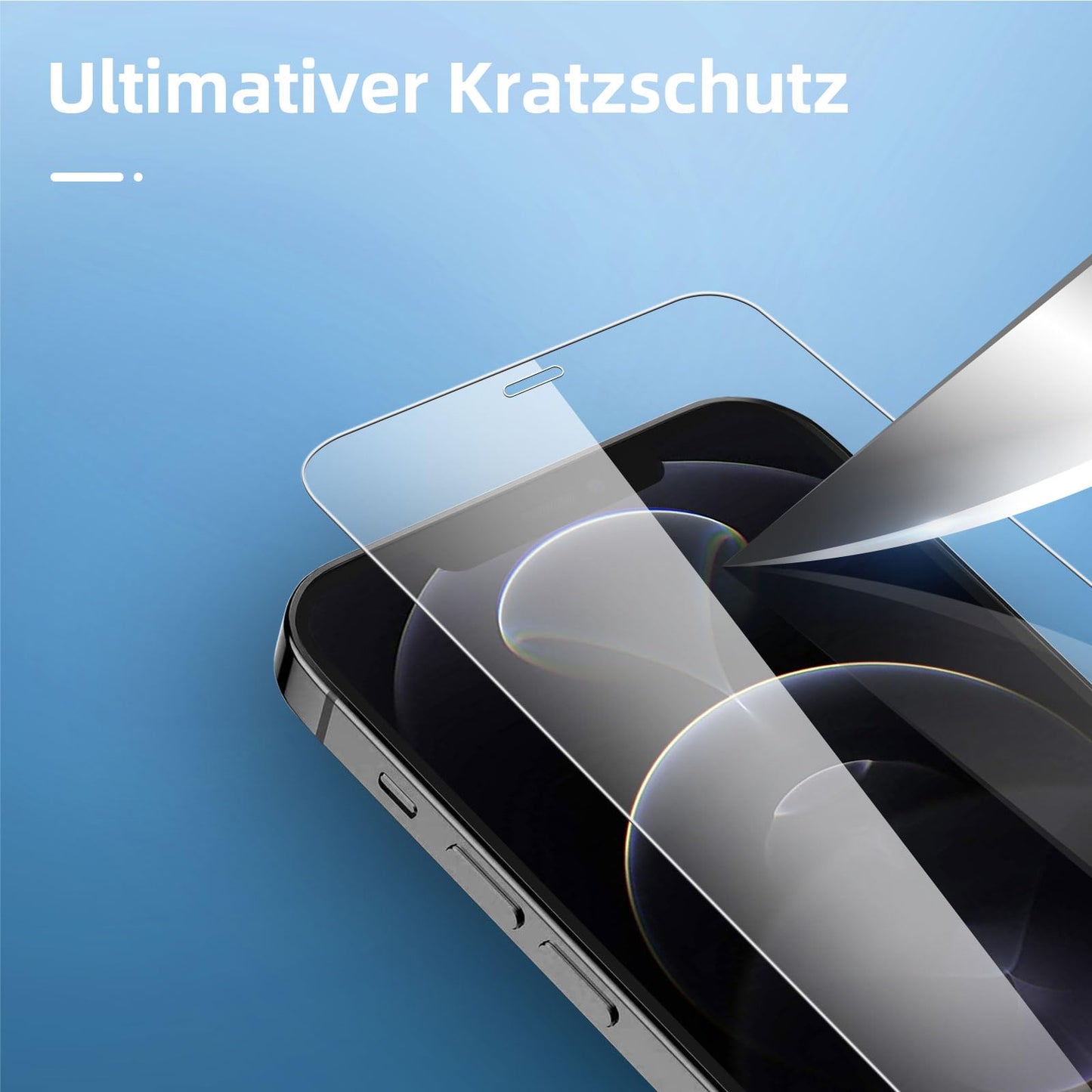 NEW'C für iPhone 16 für Panzerglas 6,1 Zoll (2 Stück) und 2 x Kamera Panzer Schutz für Kameraschutz (2 Stück) -Kratzfest -extrem widerstandsfähig -9H-Härteglas