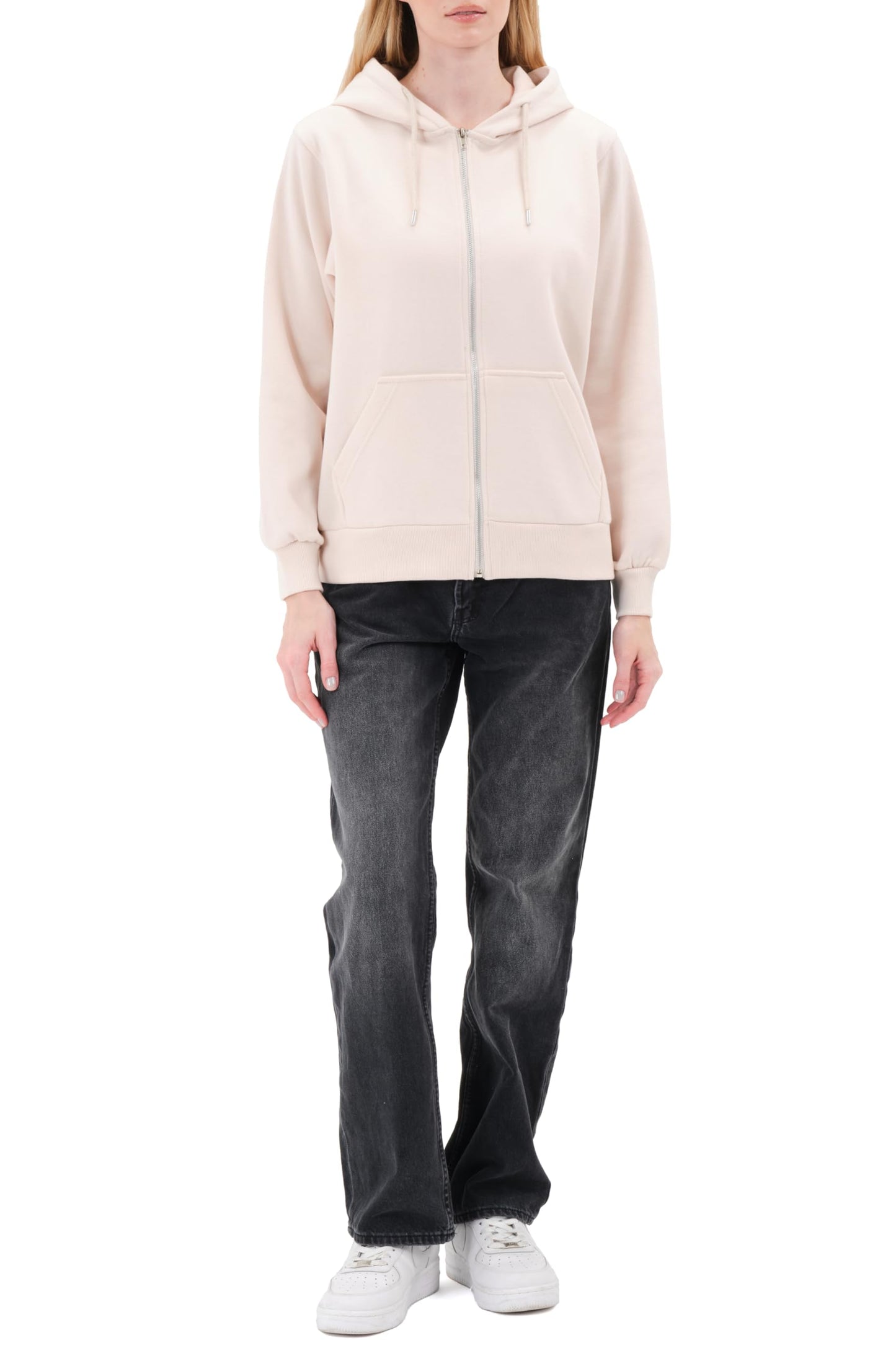 Smith & Solo Hoodie Damen – Kapuzenpullover Frauen Baumwolle Long, mit Kapuze Pullover Sweatshirt Rundhals, Slim Fit Freizeit Sport Langarmshirt, Hoodies Training - Pulli Streetwear