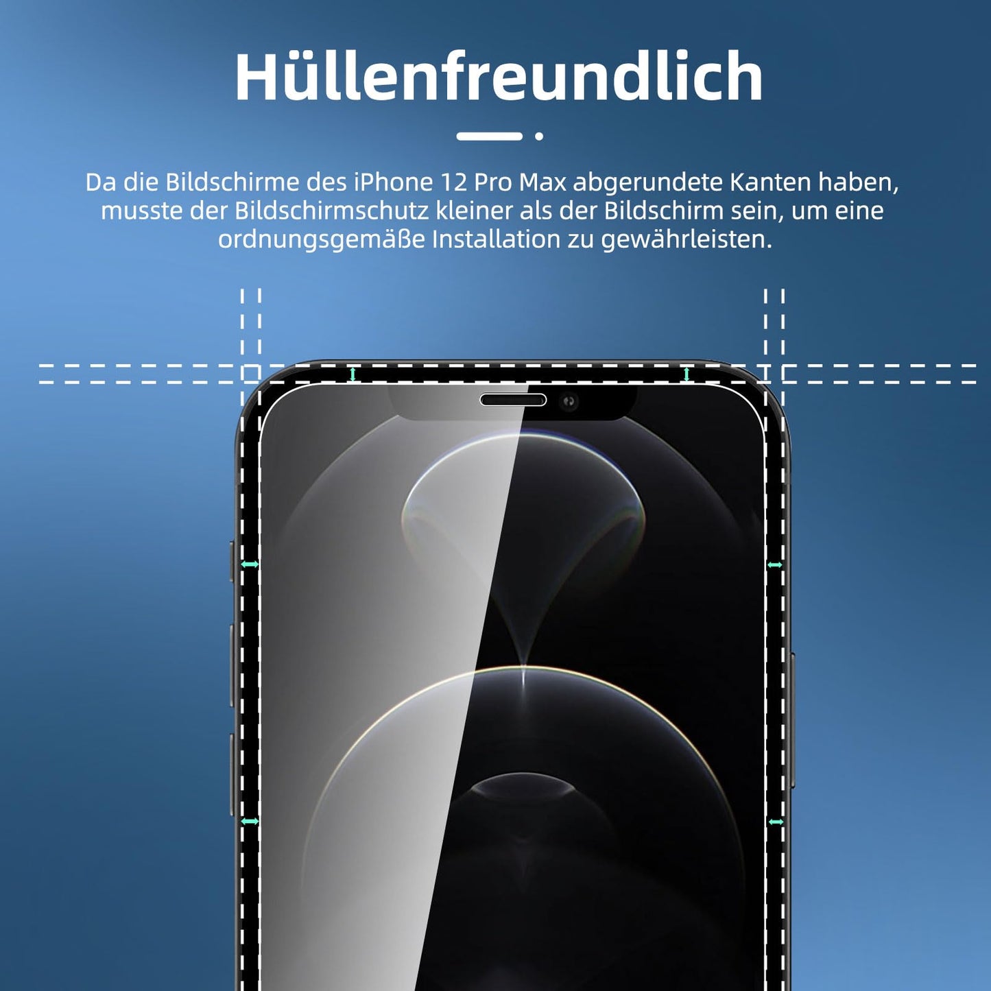 NEW'C für iPhone 16 für Panzerglas 6,1 Zoll (2 Stück) und 2 x Kamera Panzer Schutz für Kameraschutz (2 Stück) -Kratzfest -extrem widerstandsfähig -9H-Härteglas