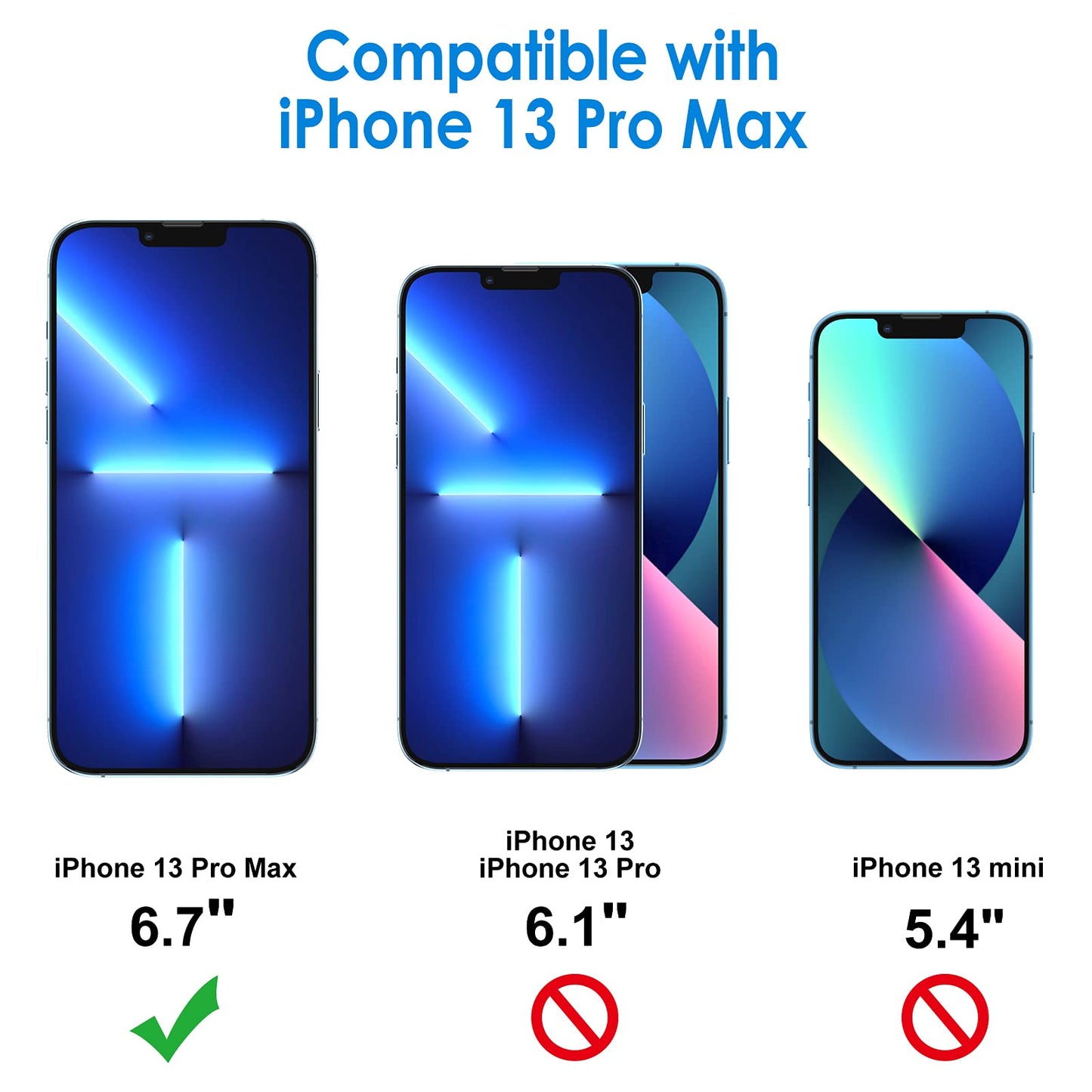 JETech Screen Protector for iPhone 12/12 Pro 6.1 Inch, Tempered Glass Screen Protector, Pack of 3