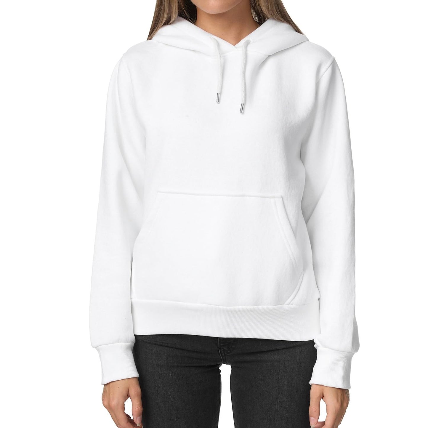 Smith & Solo Hoodie Damen – Kapuzenpullover Frauen Baumwolle Long, mit Kapuze Pullover Sweatshirt Rundhals, Slim Fit Freizeit Sport Langarmshirt, Hoodies Training - Pulli Streetwear