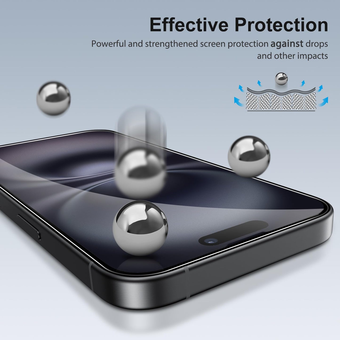 SPARIN für iPhone 17 Pro 6.3 Zoll 2025 Panzer Schutz Glas, 3 Stück Schutzfolie und 3 Stück Kameraschutz mit Montage Rahmen, 9H Härte, Anti-Bläschen,HD-Klar