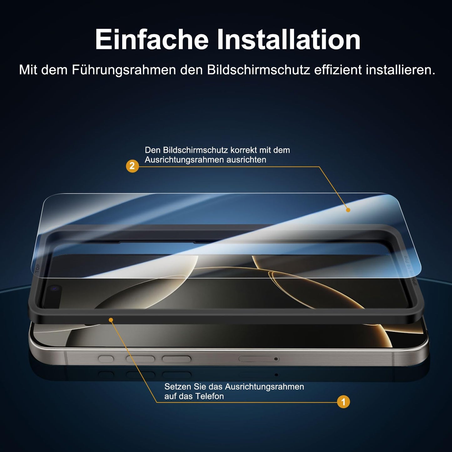 NEW'C für iPhone 16 für Panzerglas 6,1 Zoll (2 Stück) und 2 x Kamera Panzer Schutz für Kameraschutz (2 Stück) -Kratzfest -extrem widerstandsfähig -9H-Härteglas