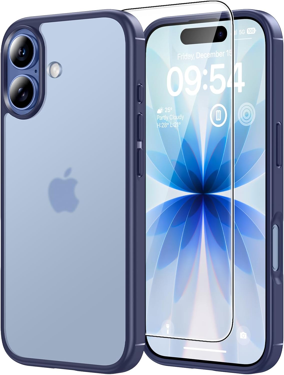 TAURI für iPhone 17 Hülle 6,3" mit Panzer Schutz Glas Folie, Kompatibel mit MagSafe, Schutz nach Militärstandard, [Anti-Vergilbung] Stoßfest Transparent Magnetisch Handyhülle - Durchsichtig