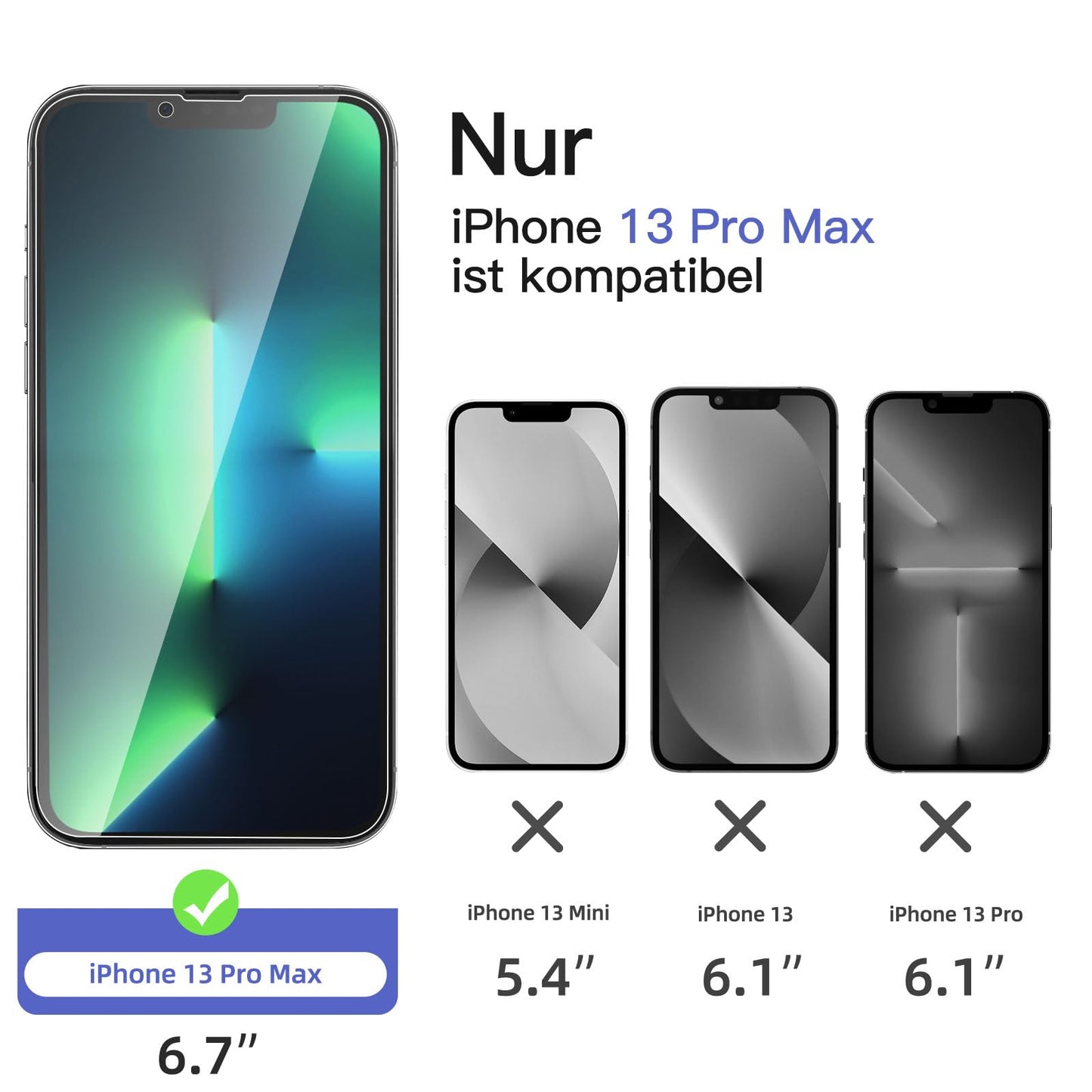 NEW'C für iPhone 16 für Panzerglas 6,1 Zoll (2 Stück) und 2 x Kamera Panzer Schutz für Kameraschutz (2 Stück) -Kratzfest -extrem widerstandsfähig -9H-Härteglas