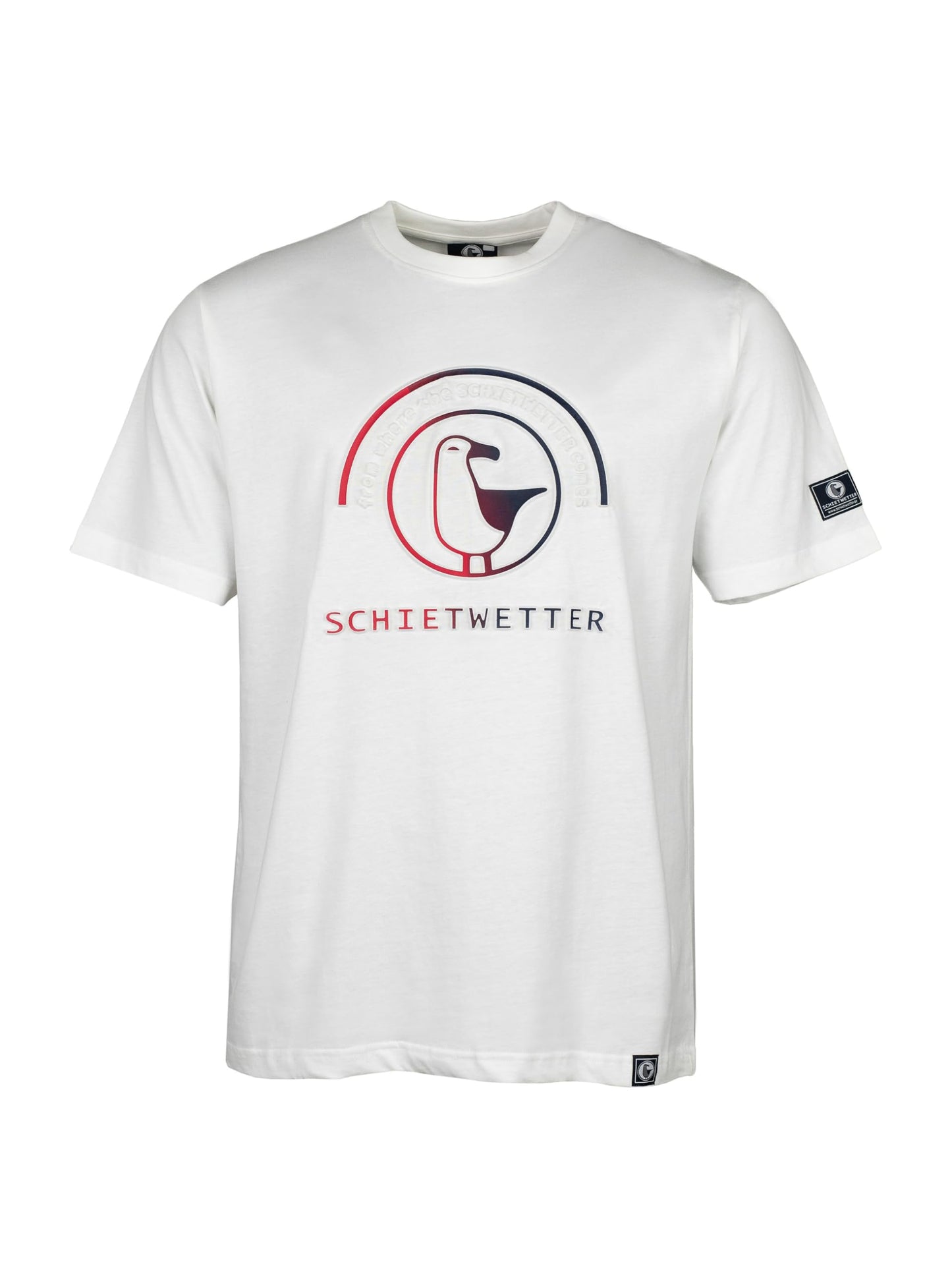 SCHIETWETTER Herren T-Shirt Dirk, Rundhals, Shirt, 3D-Prägedruck, 100% Baumwolle, Kurzarm-Shirt, 3D-Prägedruck, luftig, modisch
