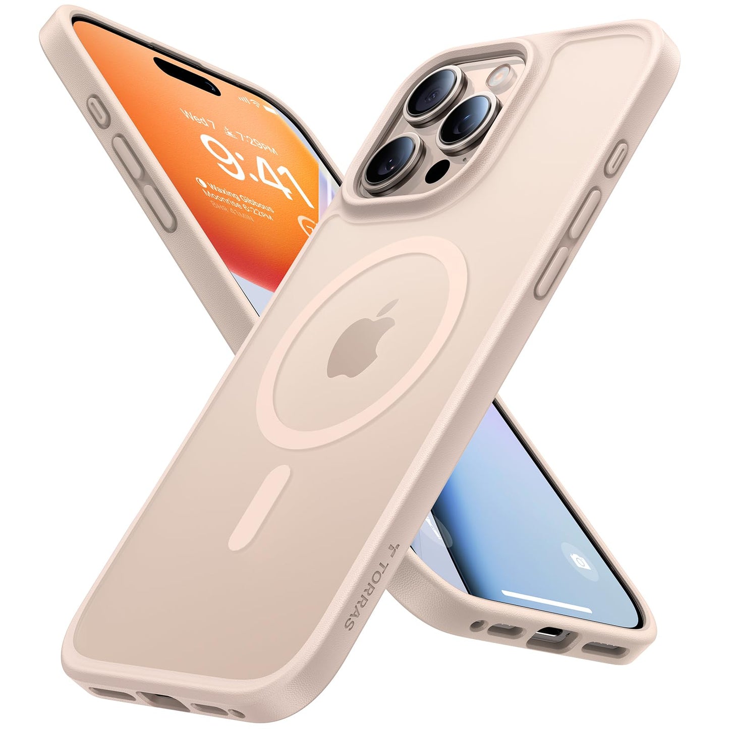 TORRAS Guardian-Mag für iPhone 17 Pro Hülle für MagSafe (Zertifizierte Militärschutz und Magnetkraft) Handyhülle iPhone 17 Pro Case Extrem Haltbarkeit Hülle Stoßfest Kratzfest Cover, Matt Blau