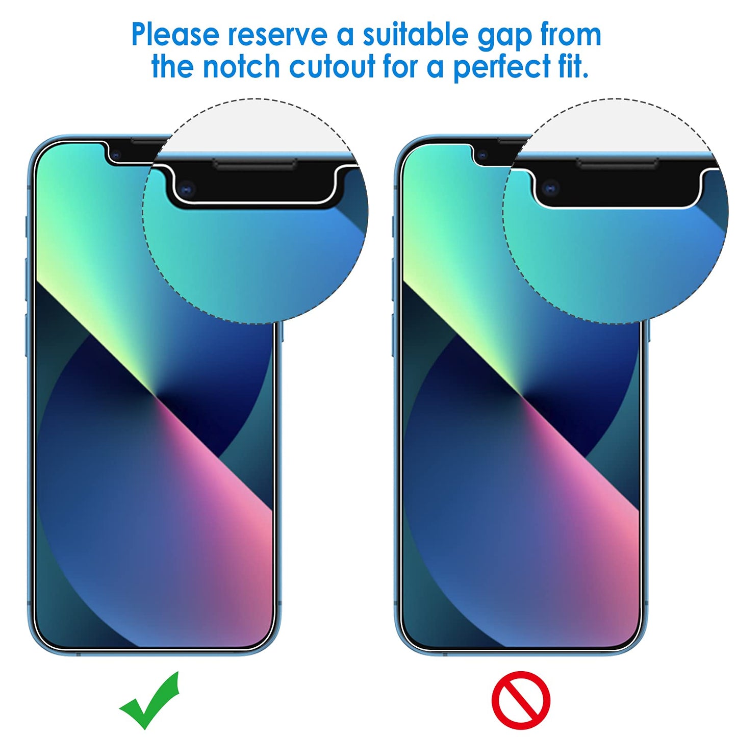 JETech Screen Protector for iPhone 12/12 Pro 6.1 Inch, Tempered Glass Screen Protector, Pack of 3
