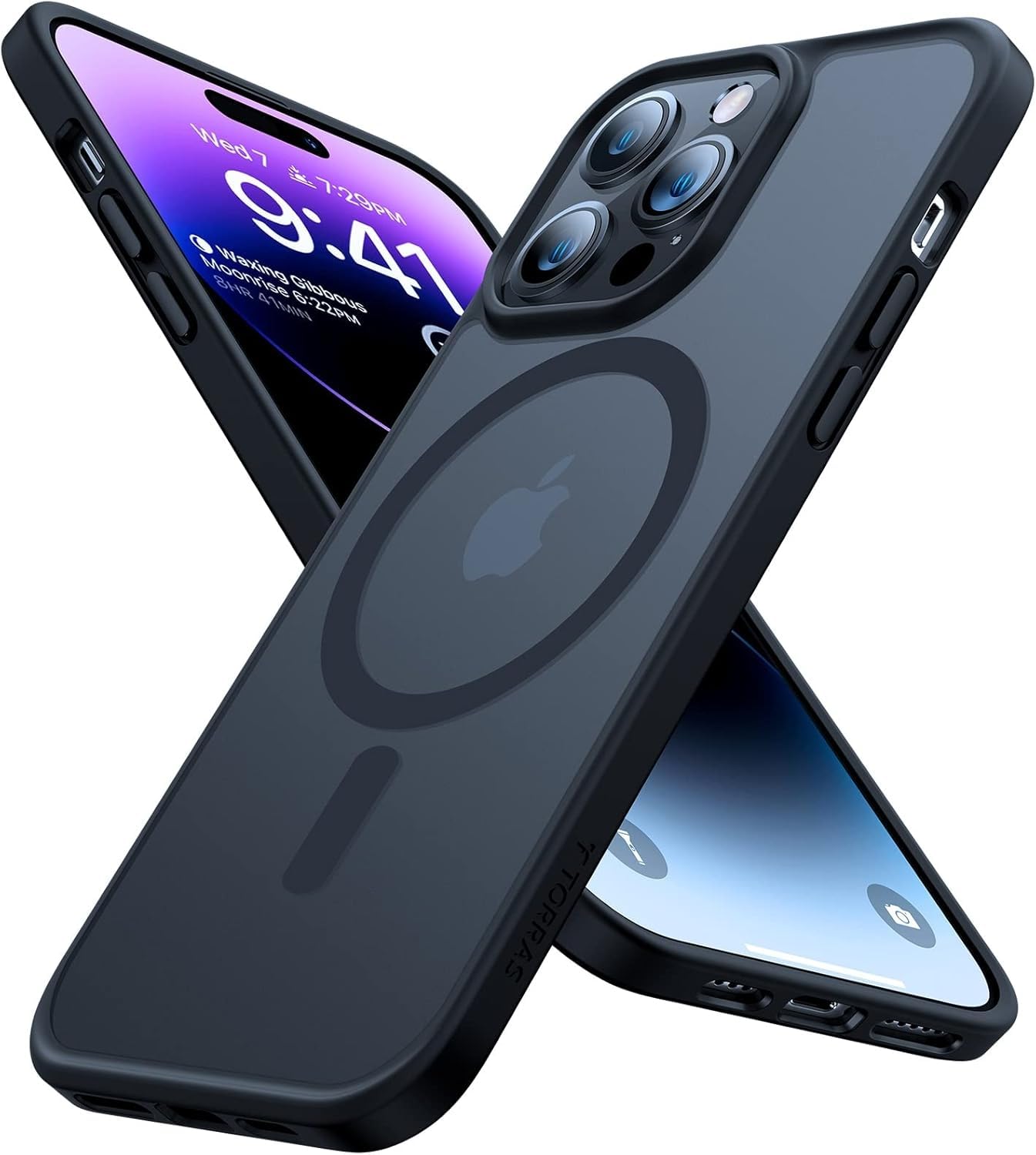 TORRAS Guardian-Mag für iPhone 17 Pro Hülle für MagSafe (Zertifizierte Militärschutz und Magnetkraft) Handyhülle iPhone 17 Pro Case Extrem Haltbarkeit Hülle Stoßfest Kratzfest Cover, Matt Blau