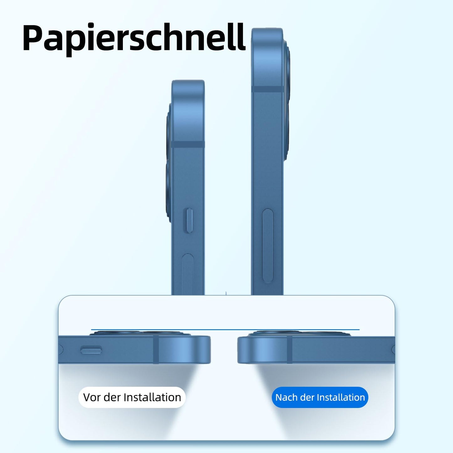 NEW'C für iPhone 16 für Panzerglas 6,1 Zoll (2 Stück) und 2 x Kamera Panzer Schutz für Kameraschutz (2 Stück) -Kratzfest -extrem widerstandsfähig -9H-Härteglas