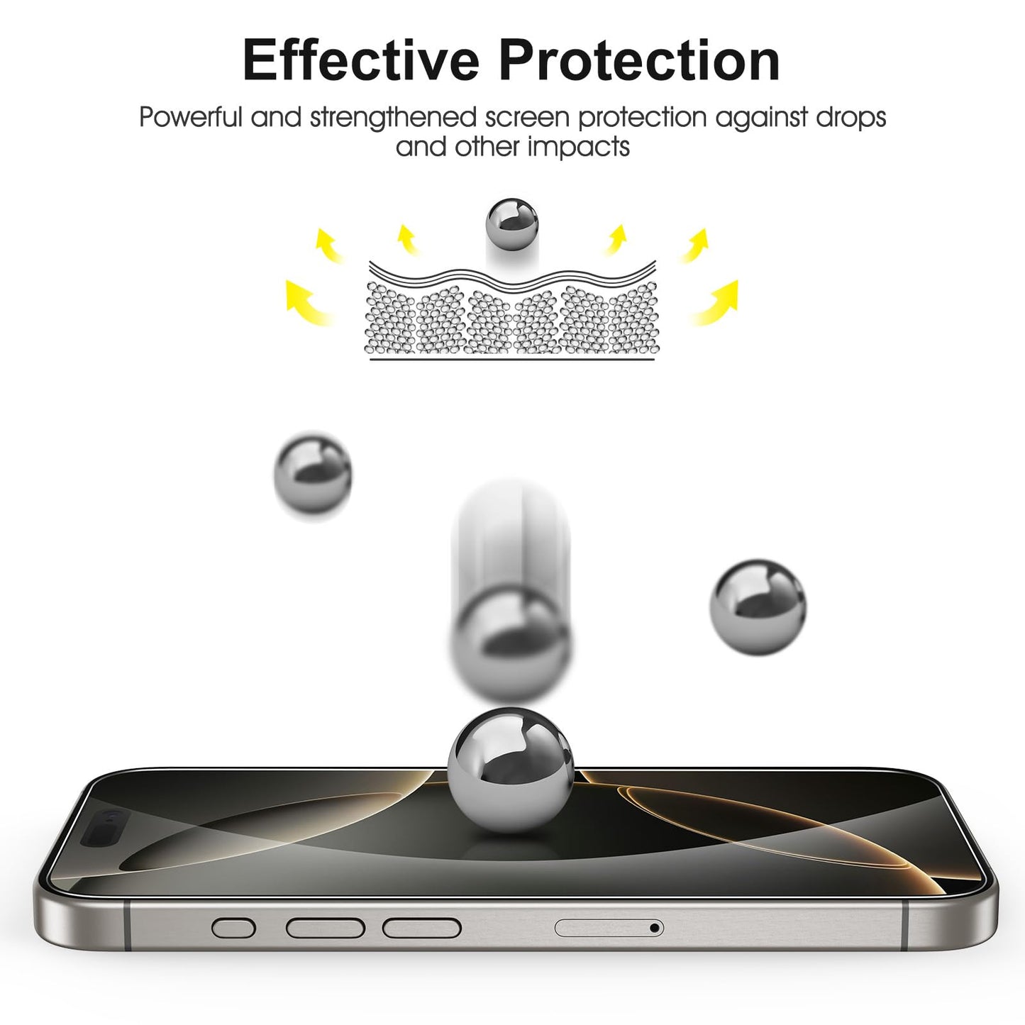 SPARIN für iPhone 17 Pro 6.3 Zoll 2025 Panzer Schutz Glas, 3 Stück Schutzfolie und 3 Stück Kameraschutz mit Montage Rahmen, 9H Härte, Anti-Bläschen,HD-Klar
