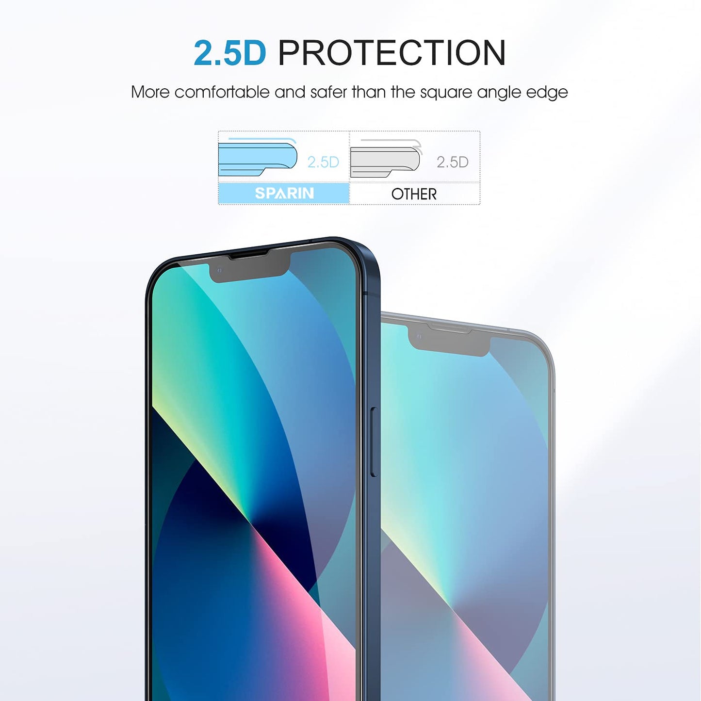 SPARIN für iPhone 17 Pro 6.3 Zoll 2025 Panzer Schutz Glas, 3 Stück Schutzfolie und 3 Stück Kameraschutz mit Montage Rahmen, 9H Härte, Anti-Bläschen,HD-Klar