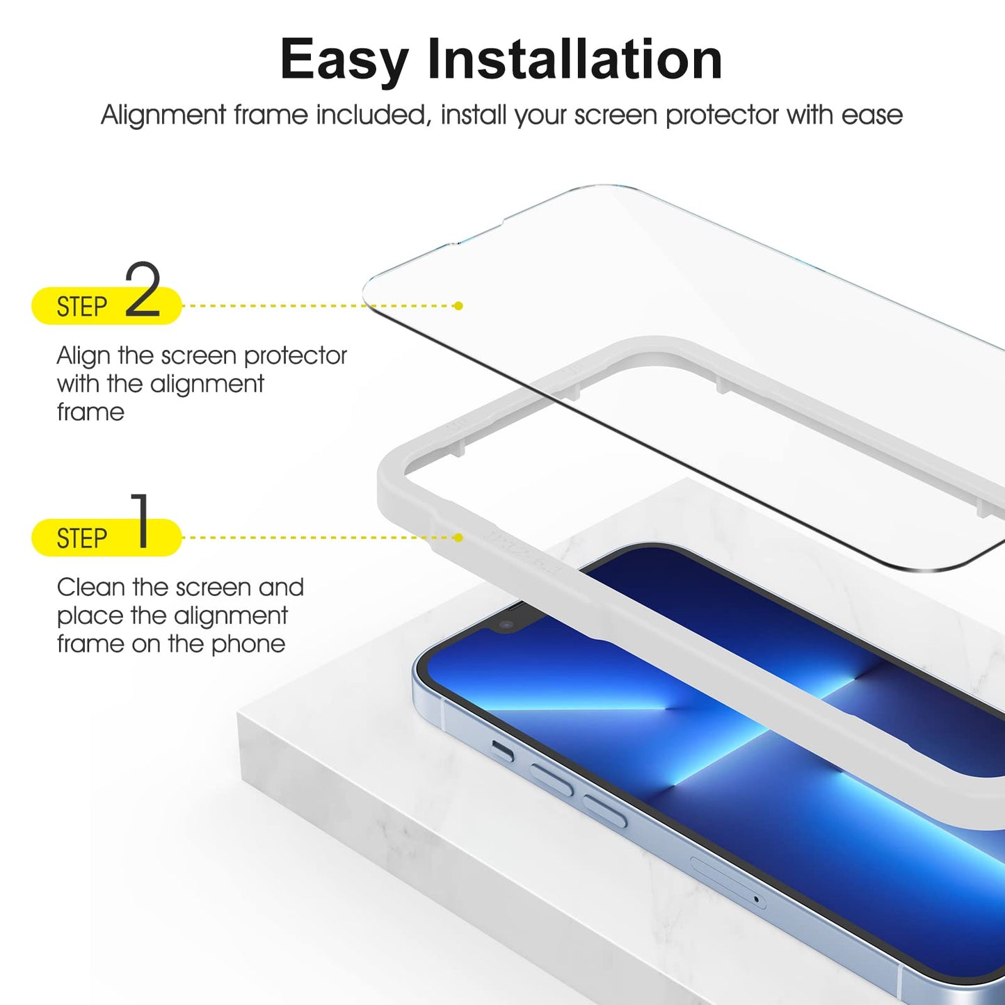 SPARIN für iPhone 17 Pro 6.3 Zoll 2025 Panzer Schutz Glas, 3 Stück Schutzfolie und 3 Stück Kameraschutz mit Montage Rahmen, 9H Härte, Anti-Bläschen,HD-Klar