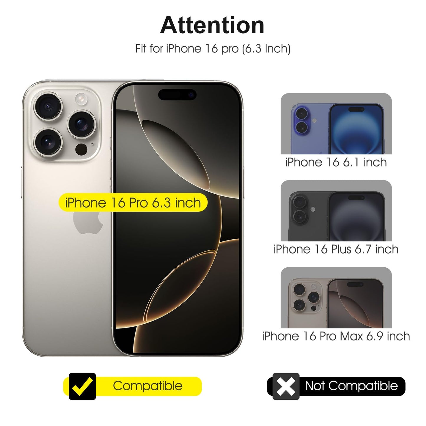 SPARIN für iPhone 17 Pro 6.3 Zoll 2025 Panzer Schutz Glas, 3 Stück Schutzfolie und 3 Stück Kameraschutz mit Montage Rahmen, 9H Härte, Anti-Bläschen,HD-Klar